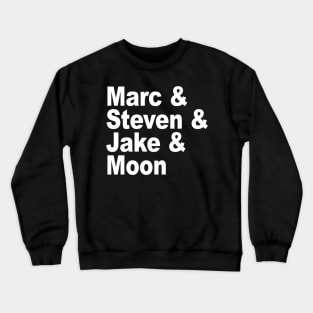 Moon Knight Names - Black Crewneck Sweatshirt